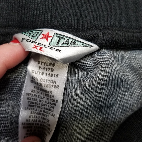 NWT Hard Tail Black Terry Cloth Shorts Size XL - Picture 3 of 5